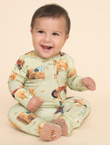 Double Zipper Footie - Highland Cows