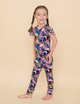 Flutter Sleeve 2-Piece Set - Neon Flamingo