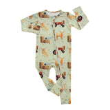 Double Zipper Romper - Highland Cows