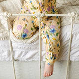 Double Zipper Ruffle Romper - Morning Glory