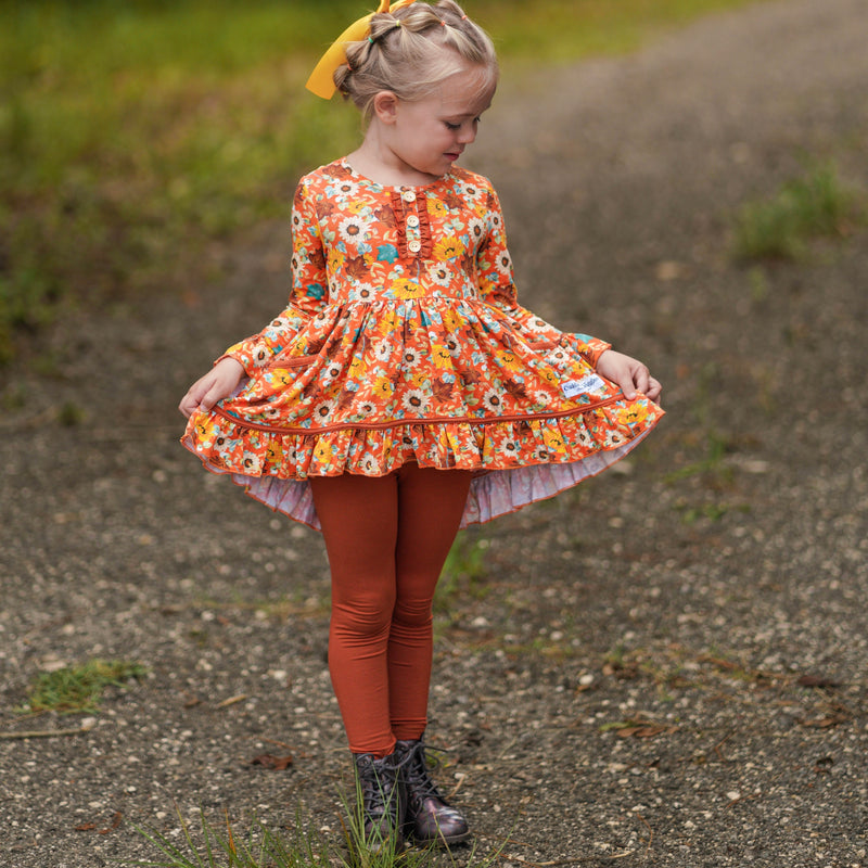 Tunic and Legging Set - Fall Flowers