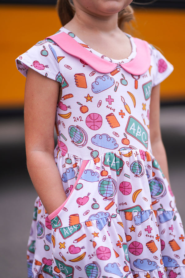 Collared Dress - Back To School - ABC Twirl