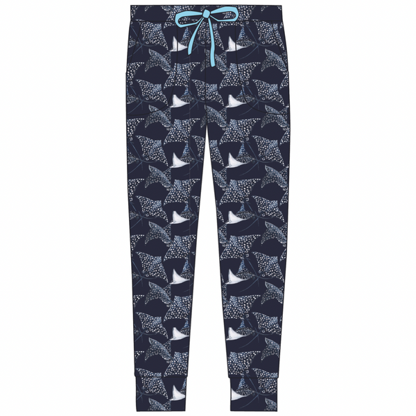 Women Pajama Pants - Pacific Blue